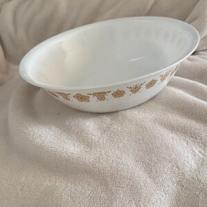 Vintage Corelle Butterfly Gold Serving Bowl 10"